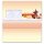 40-pc. Complete Motif Letter Paper-Set BEAUTIFUL CHRISTMAS