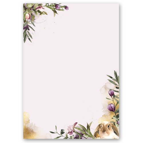 Motif Letter Paper! FLOWER NEST 100 sheets DIN A4 Flowers & Petals, Animals, Spring, Paper-Media