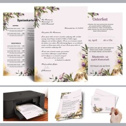 50 patterned envelopes FLOWER NEST in C6 format (windowless)