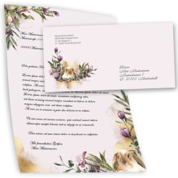 Motif Letter Paper-Sets FLOWER NEST
