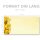 ORCHIDEE GIALLE Briefumschläge Motivo Fiori CLASSIC 25 buste (senza finestra) Paper-Media DLOF-8208-25