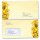 Envelopes Flowers & Petals, YELLOW ORCHIDS 25 envelopes (with window) - DIN LONG (220x110 mm) | Self-adhesive | Order online! | Paper-Media