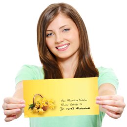 25 patterned envelopes EASTER FEAST in standard DIN long format (windowless)