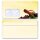 25 patterned envelopes RED WINE in standard DIN long format (with windows)