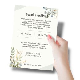 Papier à motif BRANCHES VERTES 250 feuilles DIN A5