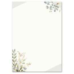Motif Letter Paper! GREEN BRANCHES 250 sheets DIN A5...