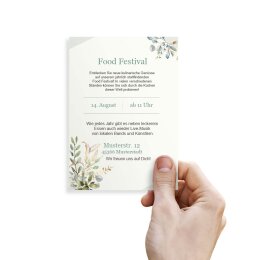 Motif Letter Paper! GREEN BRANCHES 100 sheets DIN A6