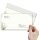 50 patterned envelopes GREEN BRANCHES in standard DIN long format (windowless)