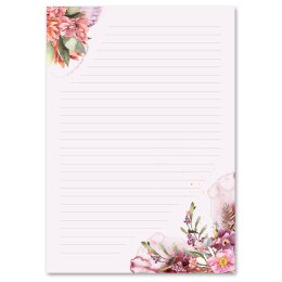 Motif Letter Paper! FLOWER TIME 50 sheets DIN A5