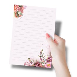FLOWER TIME Briefpapier Love Letter CLASSIC 50 sheets, DIN A5 (148x210 mm), A5C-165-50