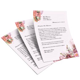 Motif Letter Paper! FLOWER TIME 250 sheets DIN A5