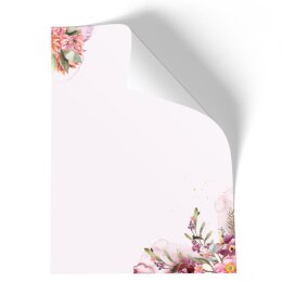 Stationery-Motif FLOWER TIME | Flowers & Petals | High quality Stationery DIN A6 - 100 Sheets | 90 g/m² | Printed on one side | Order online! | Paper-Media