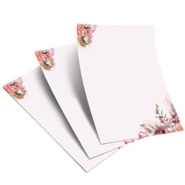 Motif Letter Paper! FLOWER TIME 100 sheets DIN A6