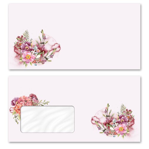 Summer, Envelopes Flowers & Petals, FLOWER TIME  - DIN LONG & DIN C6 | Motifs from different categories - Order online! | Paper-Media