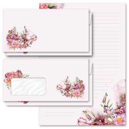 Motif Letter Paper-Sets FLOWER TIME Flowers & Petals,...