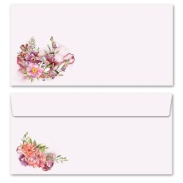 LHEURE DES FLEURS Briefpapier Sets Motif dété CLASSIC Set complet de 40 pièces, DIN A4 & DIN LONG Set., SOC-8368-40