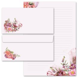 200 pezzi Set completo TEMPO DEI FIORI Fiori & Petali, Motivo estivo, Paper-Media
