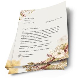 Motif Letter Paper! AUTUMN GARDEN 20 sheets DIN A4