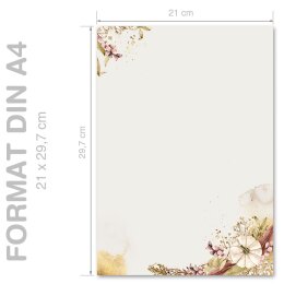 AUTUMN GARDEN Briefpapier Autumn motif CLASSIC 100 sheets, DIN A4 (210x297 mm), A4C-8369-100