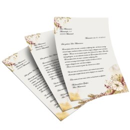 100 fogli di carta da lettera decorati GIARDINO DAUTUNNO DIN A5