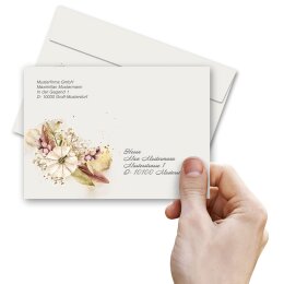 JARDIN DAUTOMNE Briefumschläge Fleurs sauvages CLASSIC 10 enveloppes, DIN C6 (162x114 mm), C6-8369-10