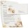 40-pc. Complete Motif Letter Paper-Set AUTUMN GARDEN