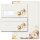 200-pc. Complete Motif Letter Paper-Set AUTUMN GARDEN Flowers & Petals, Seasons - Autumn, Pumpkin, Paper-Media