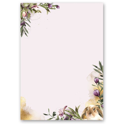 Motif Letter Paper! FLOWER NEST 50 sheets DIN A5 Flowers & Petals, Animals, Animals, Paper-Media