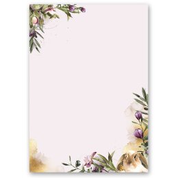 Motif Letter Paper! FLOWER NEST 250 sheets DIN A5 Flowers & Petals, Animals, Animals, Paper-Media