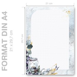 Motif Letter Paper! WINTER CANDLE 50 sheets DIN A4