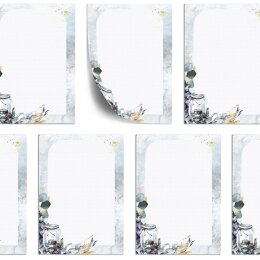 100 fogli di carta da lettera decorati CANDELA INVERNALE DIN A5