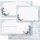 50 patterned envelopes WINTER CANDLE in standard DIN long format (windowless)