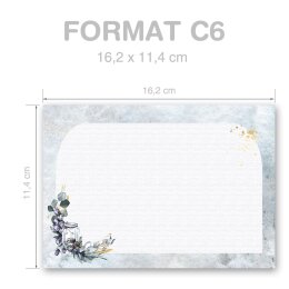 Envelopes Christmas, WINTER CANDLE 10 envelopes - DIN C6 (162x114 mm) | Self-adhesive | Order online! | Paper-Media
