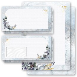 Motif Letter Paper-Sets WINTER CANDLE Christmas, Stationery with envelope, Paper-Media