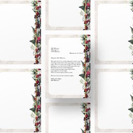 20 fogli di carta da lettera decorati VISCHIO DIN A4