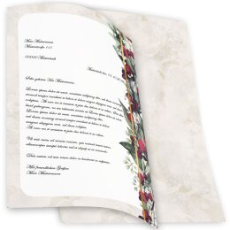 Papelería-Motif MUÉRDAGO | Navidad | Alta calidad papelería DIN A4 - 20 hojas | 90 g/m ² | Impreso en ambos lados | Orden en línea! | Paper-Media