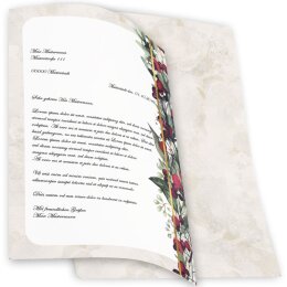 Stationery-Motif MISTLETOE | Christmas | High quality Stationery DIN A4 - 50 Sheets | 90 g/m² | Printed on both sides | Order online! | Paper-Media