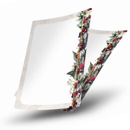 Stationery-Motif MISTLETOE | Christmas | High quality Stationery DIN A5 - 50 Sheets | 90 g/m² | Printed on both sides | Order online! | Paper-Media
