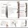 10 patterned envelopes MISTLETOE in standard DIN long format (with windows)
