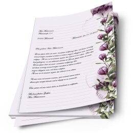 Motif Letter Paper! CROCUSES 20 sheets DIN A4