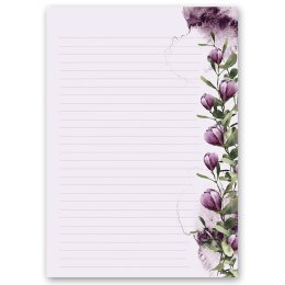 Briefpapier KROKUSSE - DIN A4 Format 100 Blatt Blumen &...