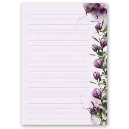 Motif Letter Paper! CROCUSES 50 sheets DIN A5 Flowers & Petals, Spring, Paper-Media