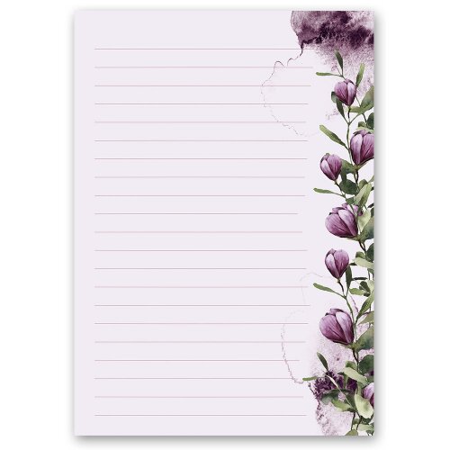 Motif Letter Paper! CROCUSES 250 sheets DIN A5 Flowers & Petals, Spring, Paper-Media