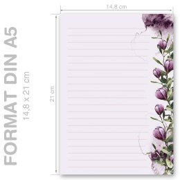 Stationery-Motif CROCUSES | Flowers & Petals | High quality Stationery DIN A5 - 250 Sheets | 90 g/m² | Printed on one side | Order online! | Paper-Media
