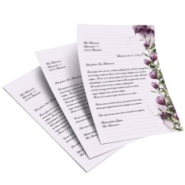 Motif Letter Paper! CROCUSES 250 sheets DIN A5