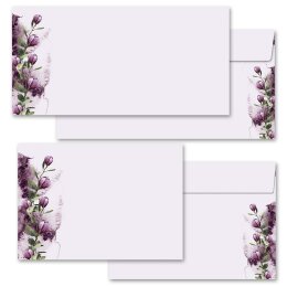25 patterned envelopes CROCUSES in C6 format (windowless)