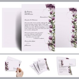 50 patterned envelopes CROCUSES in C6 format (windowless)
