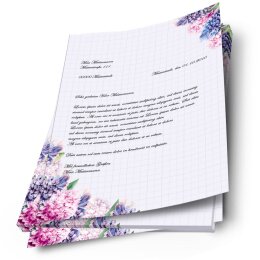 Motif Letter Paper! HYACINTHS 250 sheets DIN A4