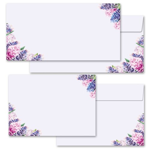 Motif envelopes! HYACINTHS Flowers & Petals, Wide selection, Paper-Media