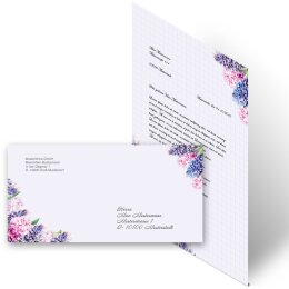Briefpapier Set HYAZINTHEN - 40-tlg. DL (ohne Fenster)